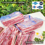 Beef rib SHORTRIB daging iga sapi  frozen Australia AMH 3-4 RIBS crossed cuts 3/8" & 1" (price/kg)